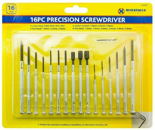 16pc micro precision jewellers - 16pc,