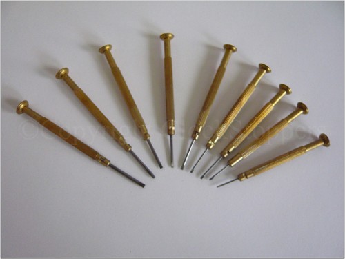 Small screwdriver set with - set,