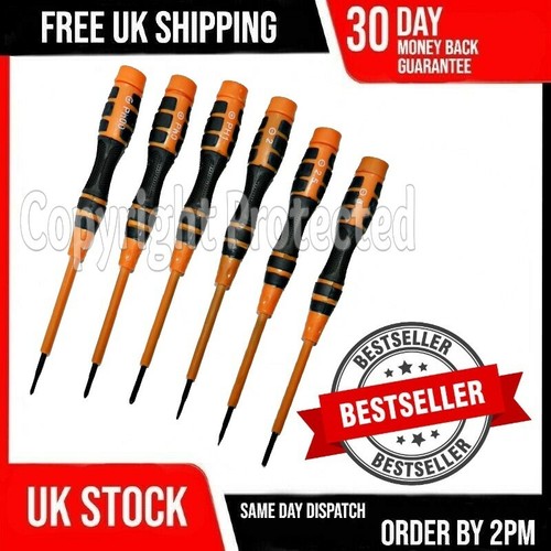 6pc philips slotted - philips, precision
